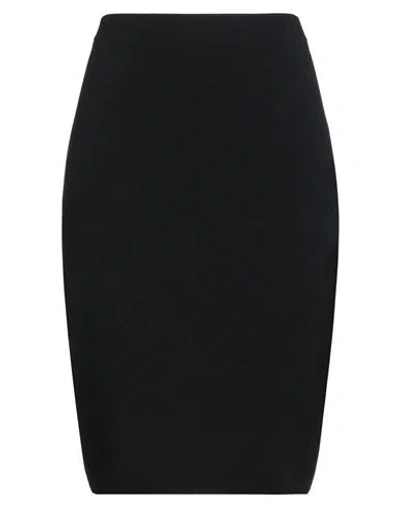 D-exterior D. Exterior Woman Midi Skirt Black Size S Mohair Wool, Polyester
