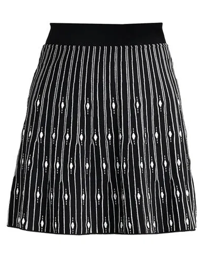 D-exterior D. Exterior Woman Mini Skirt Black Size S Viscose, Polyester, Polyamide