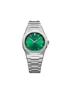 D1 Milano Green Scarabeo Ultra Thin Bracelet 40mm Stainless Steel Quartz Watch In Green