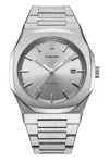 D1 Milano White Automatico Snow Stainless-steel Automatic Watch In Snow