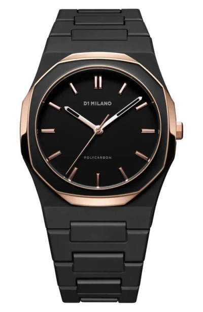 D1 Milano Polycarbon 40.5 Mm Watch In Black