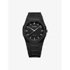 D1 Milano Black Polycarbon Cloudburst Polycarbonate Quartz Watch