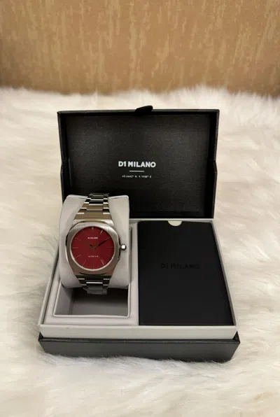 Pre-owned D1 Milano Bordeaux Ultra Thin Bracelet Watch 40mm