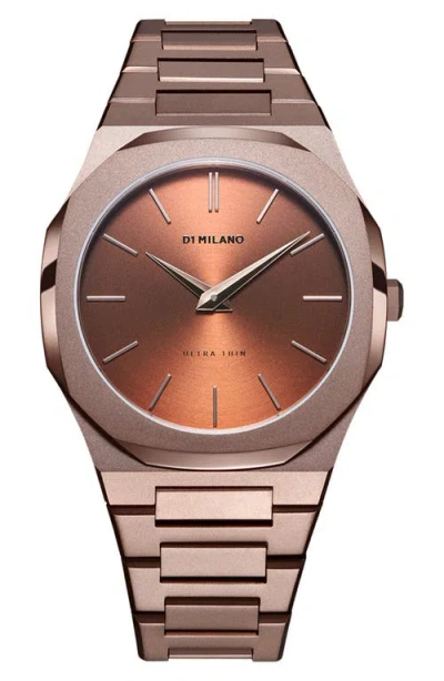 D1 Milano Ultra Thin 40mm In Brown/silver