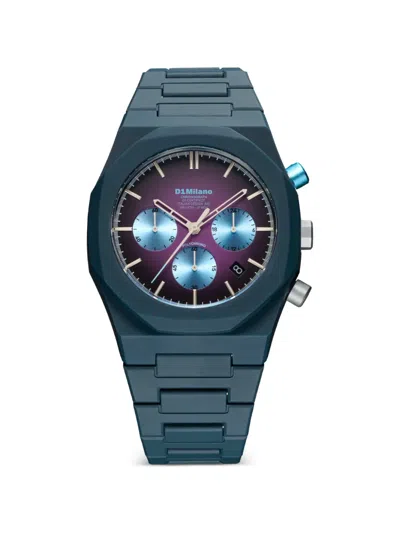 D1 Milano Chronograph 40.5mm Watch In Blue
