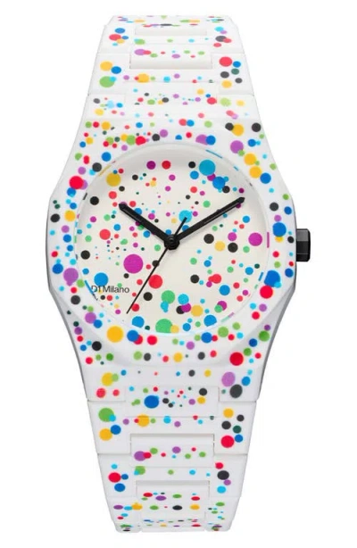 D1 Milano Dot 02 Polycarbon Bracelet Watch, 37mm