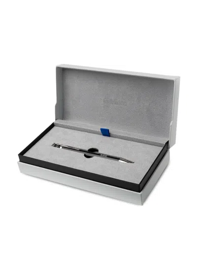 D1 Milano Logo-plaque Stainless-steel Pen In Black