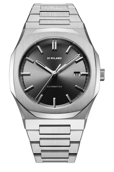 D1 Milano Mechanical Automatico Steel 41.5mm Watch In Metallic