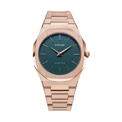 D1 Milano Ultra Thin 38mm In Green/rose Gold