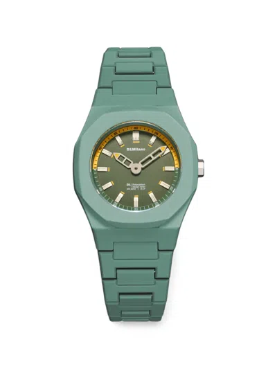 D1 Milano Neo Polycarbon 32mm Watch In Green