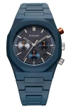 D1 Milano Polychrono Bracelet Watch, 40.5mm In Blue