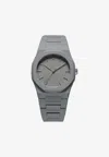 D1 Milano Ens Grey D1-pcbu03 Polycarbon Akebia Polycarbonate Quartz Watch In Gray