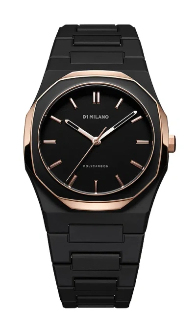 D1 Milano Polycarbon 37mm Watch In Black