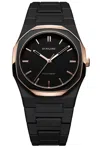 D1 Milano Polycarbon 37mm Watch In Gold Mesh
