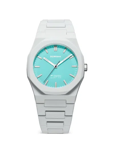 D1 Milano Polycarbon 40.5mm Watch In Red