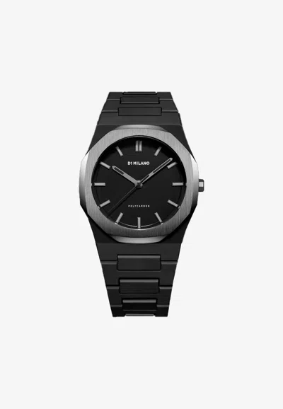 D1 Milano Polycarbonate Quartz Watch In Black