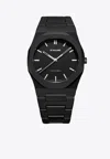 D1 Milano Black Polycarbon Cloudburst Polycarbonate Quartz Watch In Black