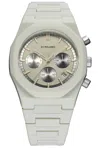 D1 Milano Polychrono 40.5mm Watch In Fossil Grey