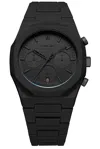 D1 Milano Ens Black D1-phbjsh Polychrono Shadow Polycarbonate Quartz Watch In Shadow