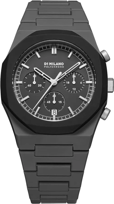 D1 Milano Watch Polychrono 40.5mm In Black/grey