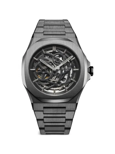 D1 Milano Skeleton Bracelet 41.5mm Watch In Black