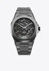 D1 Milano Gun Skeleton Bracelet 41.5mm Stainless Steel Mechanical Watch In Black