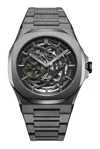 D1 Milano Gun Skeleton Bracelet 41.5mm Stainless Steel Mechanical Watch In Restyle Gun