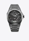 D1 Milano Gun Skeleton Bracelet 41.5mm Stainless Steel Mechanical Watch In Black