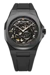 D1 Milano Skeleton Steel 41.5mm Watch In Black