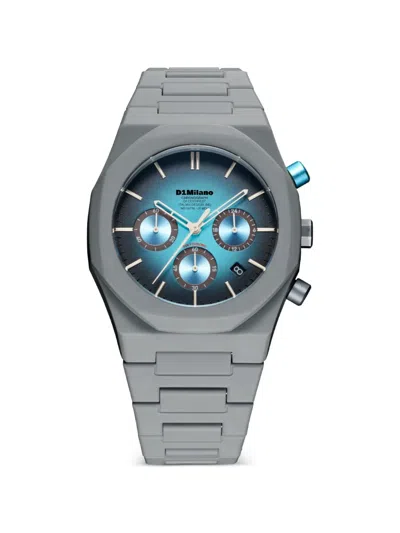 D1 Milano Spectrum Chronograph 40.5mm Watch In Silver