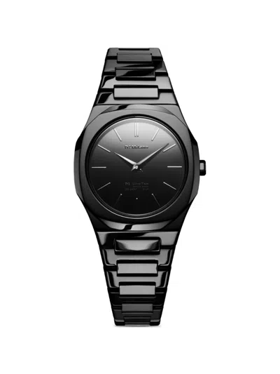 D1 Milano Ultra Thin 30mm Watch In Black