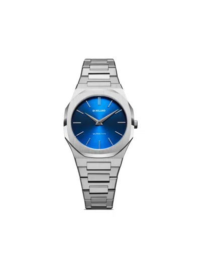 D1 Milano Watch Ultra Thin 34mm In Blue/silver