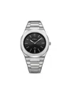 D1 Milano Ens Silver D1-utbj40 Ultra Thin Stainless-steel Quartz Watch In Metallic