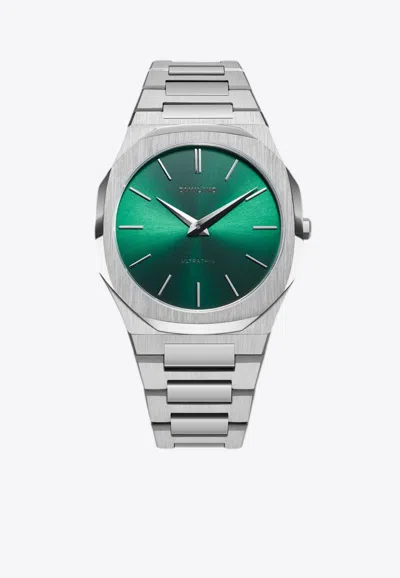 D1 Milano Ens Green D1-atbj12 Automatic Bracelet Stainless-steel Automatic Watch In Green/silver