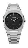 D1 Milano Ultra Thin 40mm Watch In Metallic Silver
