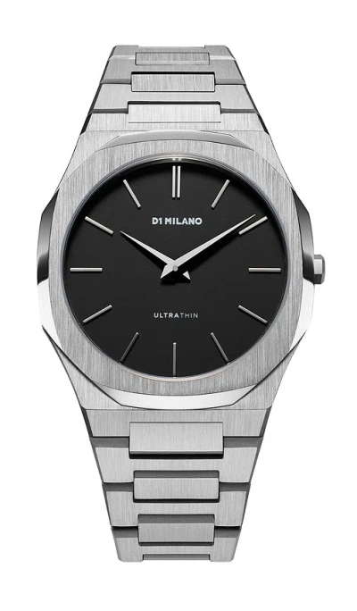 D1 Milano Ultra Thin 40mm Watch In Metallic Silver