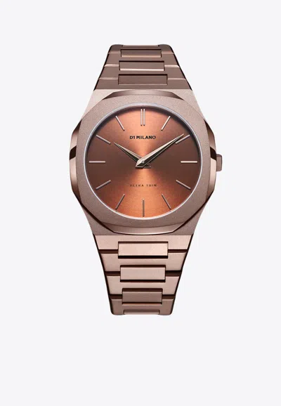 D1 Milano Ultra Thin 40mm In Brown/silver