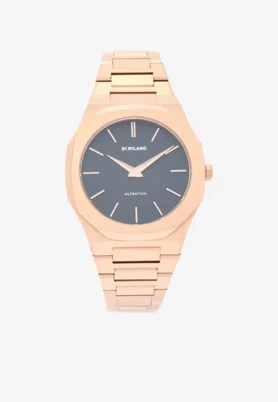 D1 Milano Ultra Thin Bracelet 40 Mm Watch In Rose Gold