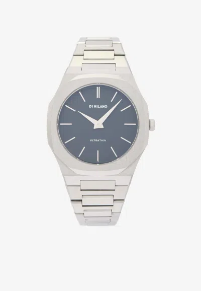 D1 Milano Ultra Thin Bracelet 40 Mm Watch In Silver
