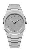 D1 Milano Ultra Thin Bracelet 40mm Watch In Metallic Silver