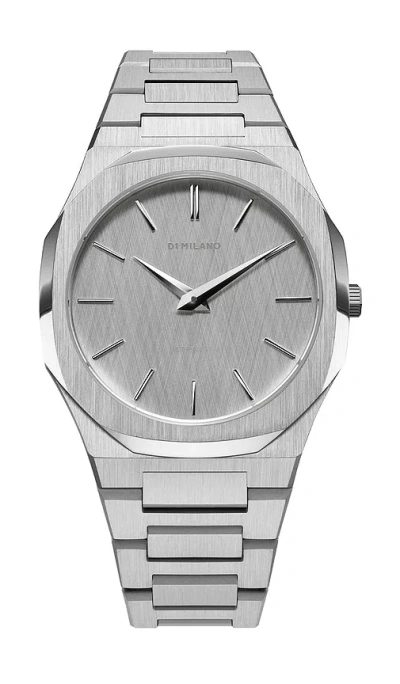 D1 Milano Ultra Thin Bracelet 40mm Watch In Metallic Silver