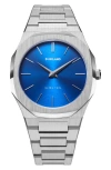 D1 Milano Watch Ultra Thin Bracelet 40 Mm In Blue