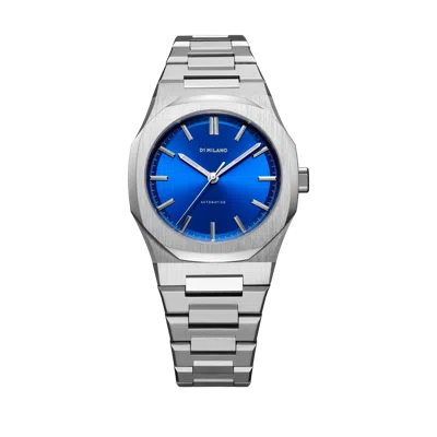 D1 Milano Watch Automatico 36 Mm In Blue/silver