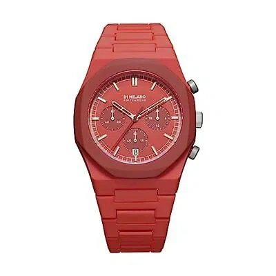 Pre-owned D1 Milano [] Watch Men's Phbj05 Polychrono Red Blast 40.5mm Polycarbonate