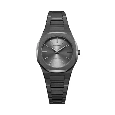D1 Milano Watch Ultra Thin 30mm In Gun Metal