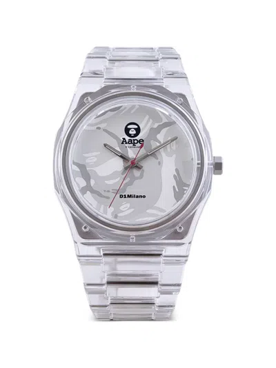 D1 Milano X Aape Octagonal-shape 39mm Watch In White