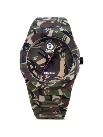 D1 Milano X Aape Polycarbon 39mm Watch In Multi