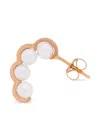 D1928 18k Rose Gold Coco Beach Freshwater Pearl Earring In Pink