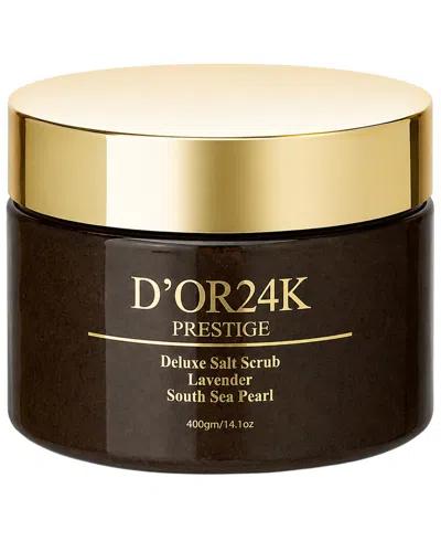 D24k 14.1oz Calming Lavander Body Salt Scrub In Brown
