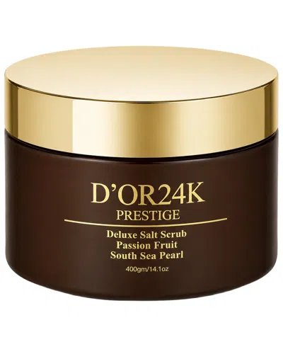 D24k 14.1oz Energizing Passion Fruit Body Salt Scrub In Transparent